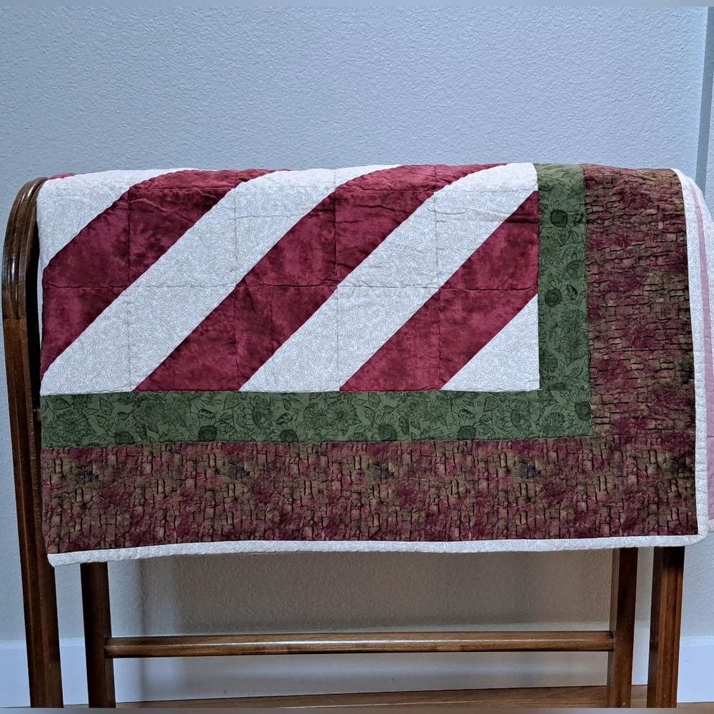 Handmade Lap Quilt Baby Blanket 50